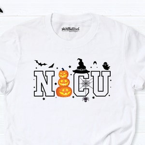 NICU Nurse Halloween Shirt NICU Nursing Student Tee, Halloween Hospital Party Shirt, Neonatal Intensive Care Unit Nurse Tee, Shirt for Nurse image 10