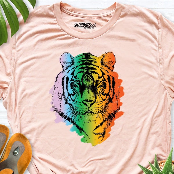 Tiger shirt, Tiger Shirt Women, Vintage Tiger Shirt, Tiger Gift, Cute Tiger Shirt, animal face Shirt, Aesthetic Tiger Shirt, valentines Gift