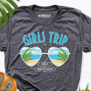 2025 Girls Trip Custom shirt, Girls Vacation Hawaii Shirt, girls weekend shirt, Girls trip beach party tshirts, Matching Friends Trip shirts