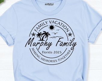 Custom Family Beach Vacation Matching Shirts, Summer vacation family shirt, Family Trip 2026 Shirts, Custom Vacation tee, Family beach shirt