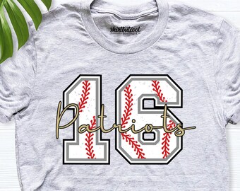 Baseball shirt, Baseball Team Name and Number shirt, baseball mom shirts, personalized baseball Tshirt, baseball shirt women, baseball teess