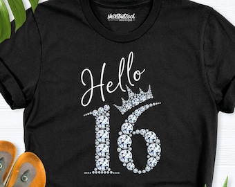 sweet sixteen shirts girl, 16th birthday quinn shirt, custom birthday tshirts, sweet 16 shirt, girl birthday party shirt,birthday tees girls