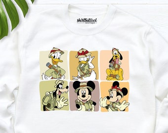 Disney Sweatshirt, Animal kingdom Disney Safari hoodies, Animal Kingdom Family Matching long sleeve, Disney world park Mickey Safari Sweater