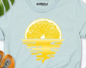 Lemon Shirt, Summer Vacation Shirt, Fruit shirt, Lemon gift, Summer Shirt, fruit beach shirt, Lemon shirt women, lemon sunshine shirt