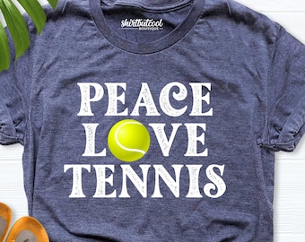 Tennis Shirt, Peace love Tennis shirt, Tennis Gift, New York Tennis Championships, Tennis Player Gift, tennis Racquet Club, sport team shirt