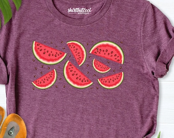 Watermelon shirt, Fruit shirt women, Summer Tshirt, Watermelon slice Shirt, Summer beach Vacation Shirt, Watermelon lover shirt, Melon Shirt