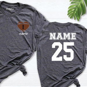 Custom Football mom shirt women, 2026 senior night Football family shirt, Football senior mom shirt, Football shirt, Girlfriend Football tee