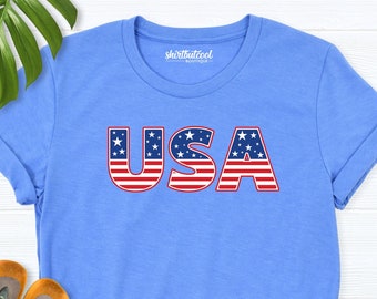 USA shirt, 4th Of July Shirt, Patriotic Shirt, Independence day Women tshirt, American flag shirt men, Fourth Of July Shirt, USA flag shirts