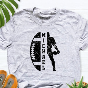 Custom Football Shirt, Football T-Shirt, Game Day Shirt, Football Player shirt, Football birthday tees, boy Football tee, Football shirt boy