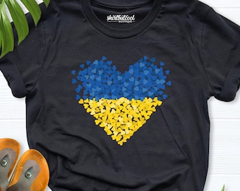Ukraine Flag Shirt, Ukraine shirt Heart, Peace In Ukraine Shirt, Stop War Tshirt, no to war, Ukraine tee women, Protest Shirt, Peace Ukraine