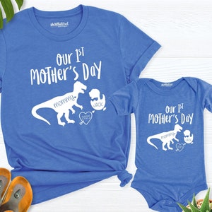 First Mothers day shirt dinosaur