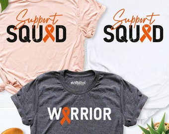 Orange ribbon shirt, multiple sclerosis shirt, MS Support squad shirts, multiple sclerosis awareness shirt, Leukemia Cancer Shirt, Ms tshirt