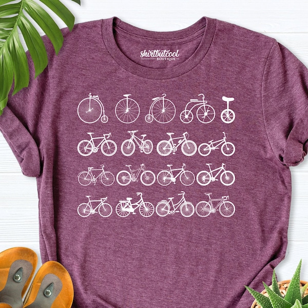 Bicycle Shirt, Ride Shirt, Shirt For Biker, Bike Lover Gift, Cycling Shirt, Bike Shirt, Cyclist Gift,vintage bicycles shirt, Gift Bike Rider