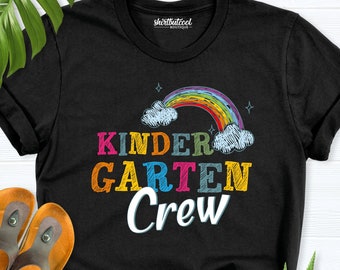 Kindergarten Crew shirt,Teacher Shirt, Kinder Squad, Kindergarten Teacher Shirt, Kinder teacher, Gift for teacher, First Day of school Shirt