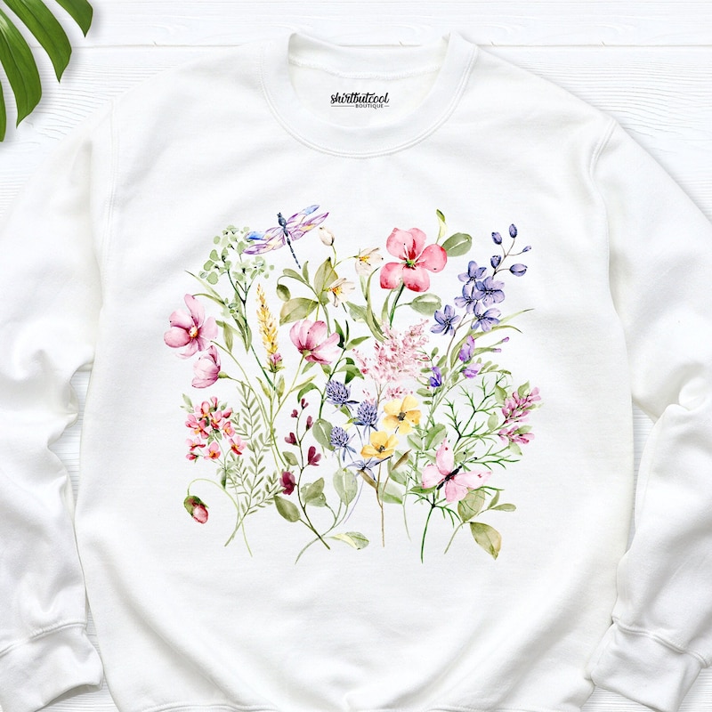 Flower Graphic Print Hoodie