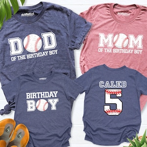 baseball birthday boy shirt, Family birthday baseball shirt, boy birthday shirt, baseball birthday party shirt,mom dad of birthday boy shirt
