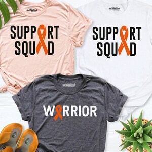 Multiple Sclerosis Shirt, MS awareness shirt, orange ribbon shirt, MS Support Squad shirt, Ms survivor shirt,leukemia cancer awareness shirt