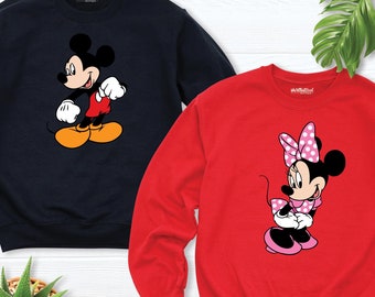 Disney Mickey Mouse sweatshirt, Minnie Mouse Sweatshirt, Disney Matching Couples Sweatshirt, Disneyworld Family long sleeve, Disneyland trip