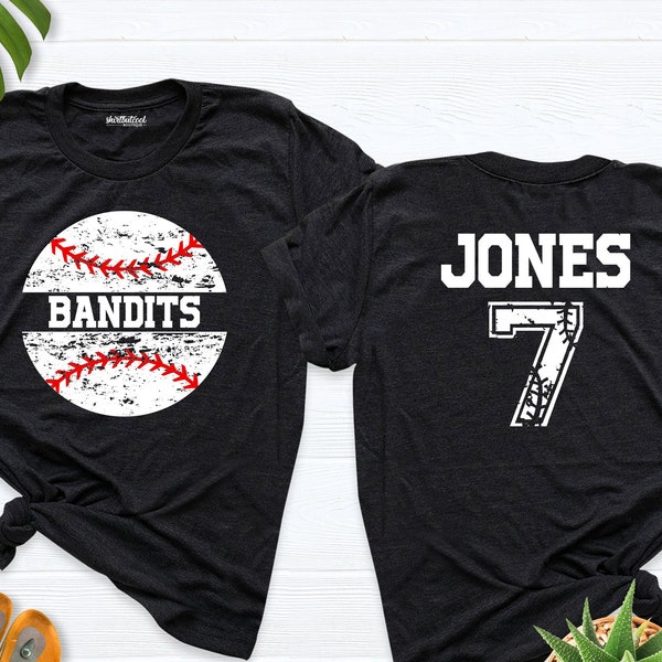 custom baseball shirt, baseball mom dad shirt, baseball birthday shirt, team number baseball shirt, player name shirt, family baseball shirt