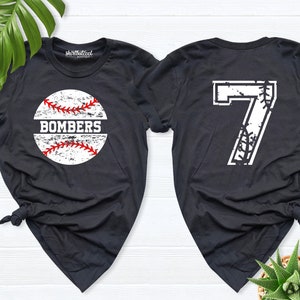 Baseball T-shirt, Custom Baseball Team Name and Numbers Shirts, softball player shirt, Baseball Boy Shirt, baseball gift, Baseball Mom shirt