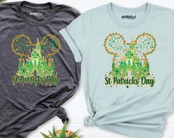 Disney st patricks day shirts, st patrick disney tshirt, family disney shirts, Disney Shamrock shirt, Disney Family Vacation patricks shirts