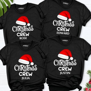 Personalized Christmas Crew Shirt, Family Christmas Shirt, Christmas Matching, Santa Crew Shirt, Holiday Christmas vacation, Christmas Gifts