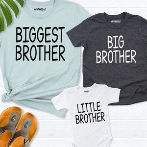 Biggest Brother Shirt, Big Brother Tee, Little Brother Shirt, Brother Announcement Tee, Sibling Shirt, Pregnancy Reveal Tee, Big Bro Tshirt