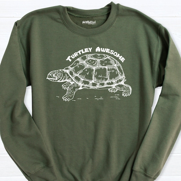 turtle sweatshirt, turtle hoodie, turtle long sleeve tee, turtle shirt, turtle lover gift, animal party shirt, turtle Christmas, turtle gift