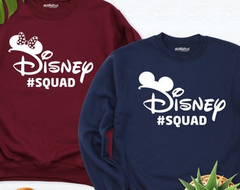 Disney Squad Shirt, Disney Sweatshirt, Disney Family Shirt, Disney Trip Shirt, Disney Hoodie, Minnie shirt, Mickey Shirt, Disney long sleeve