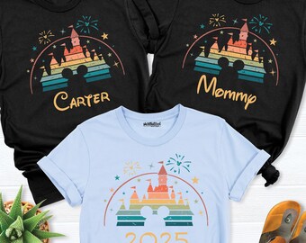 Disneyland trip family matching shirts, 2026 Disney Trip Shirt, Disney World Shirt, custom Disney Group shirt, Disney Family Vacation shirts