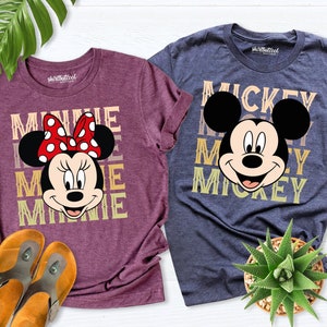 Disney Mickey Minnie Matching Shirt,Disney Family Trip Shirt, Disneyland Shirt, Disneyworld shirt, Disney vacation shirt, Minnie Mouse Shirt
