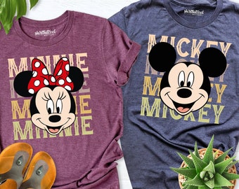 Disney Mickey Minnie Matching Shirt,Disney Family Trip Shirt, Disneyland Shirt, Disneyworld shirt, Disney vacation shirt, Minnie Mouse Shirt