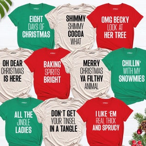 Funny Christmas Family Shirts, matching Christmas Group shirts, Custom Christmas Party Shirt, Christmas Friend Tshirt, Christmas Puns shirt