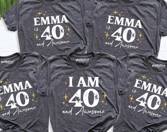 40th birthday shirt, 40th birthday trip shirt, 40 birthday shirt, forty birthday shirt, 40 birthday party shirt, custom birthday shirt women