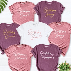 Birthday Shirt, Birthday Crew Shirt, Birthday Girl Shirt, Birthday Group Shirts, Birthday Party Shirts, Girl Birthday Gift, Family birthday