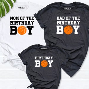 basketball birthday shirt,Boy Birthday shirt, Basketball birthday party family shirt, dad mom of the birthday boy basketball, sport birthday