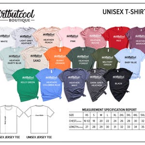 a large group of unisex t - shirts in different colors
