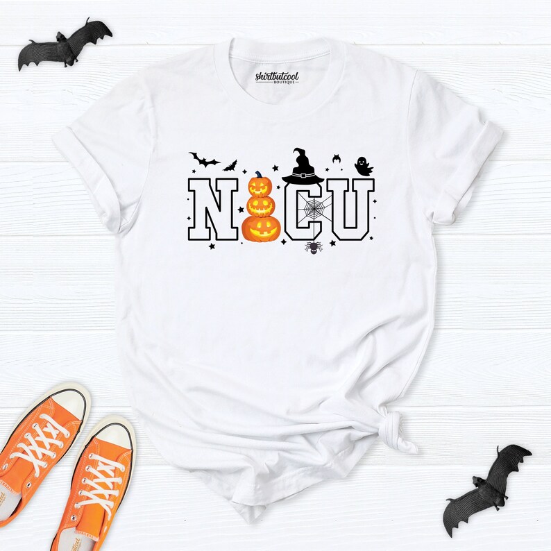 NICU Nurse Halloween Shirt NICU Nursing Student Tee, Halloween Hospital Party Shirt, Neonatal Intensive Care Unit Nurse Tee, Shirt for Nurse image 10