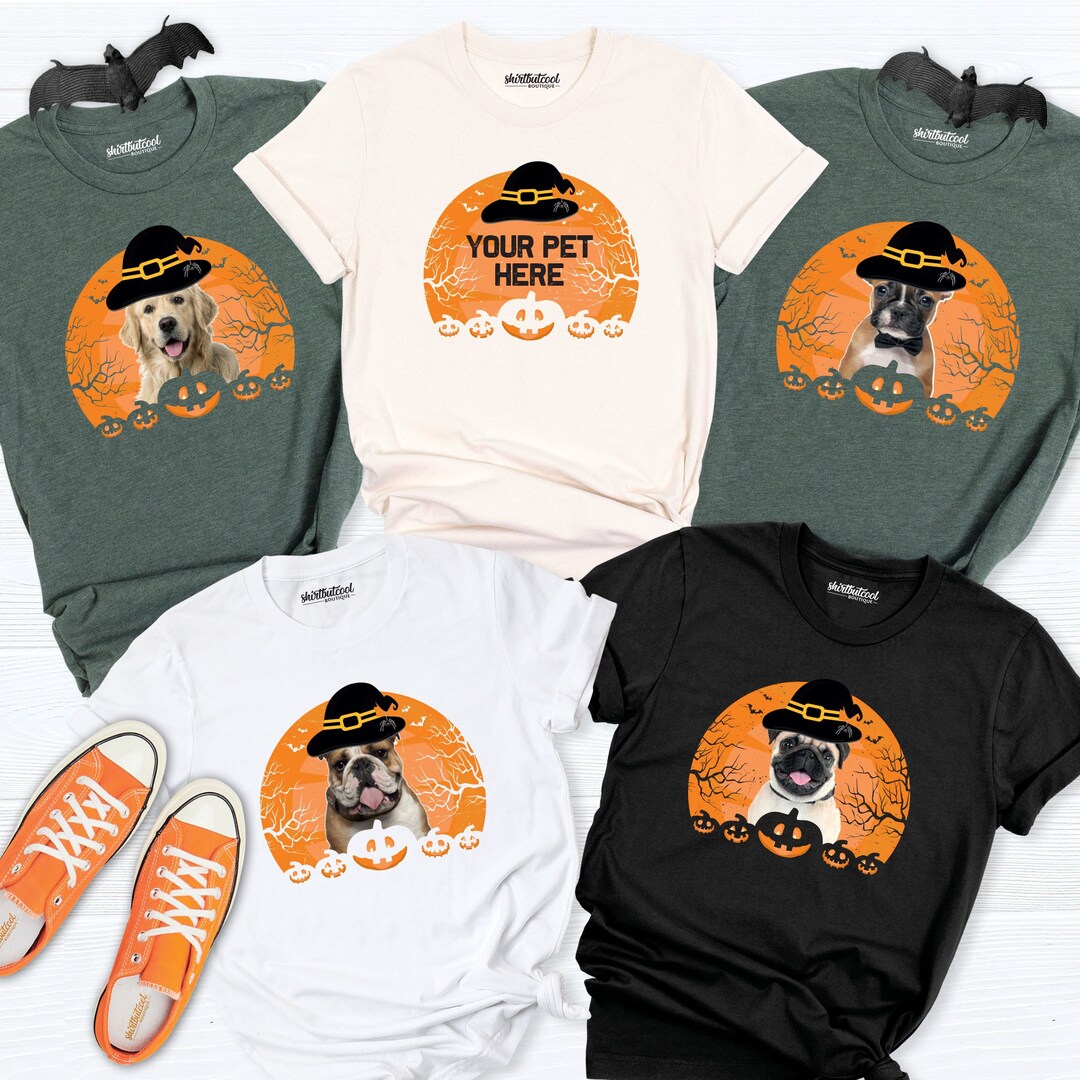 Custom Dog Pumpkin Shirt Halloween Dog Shirt Dog Lover Etsy