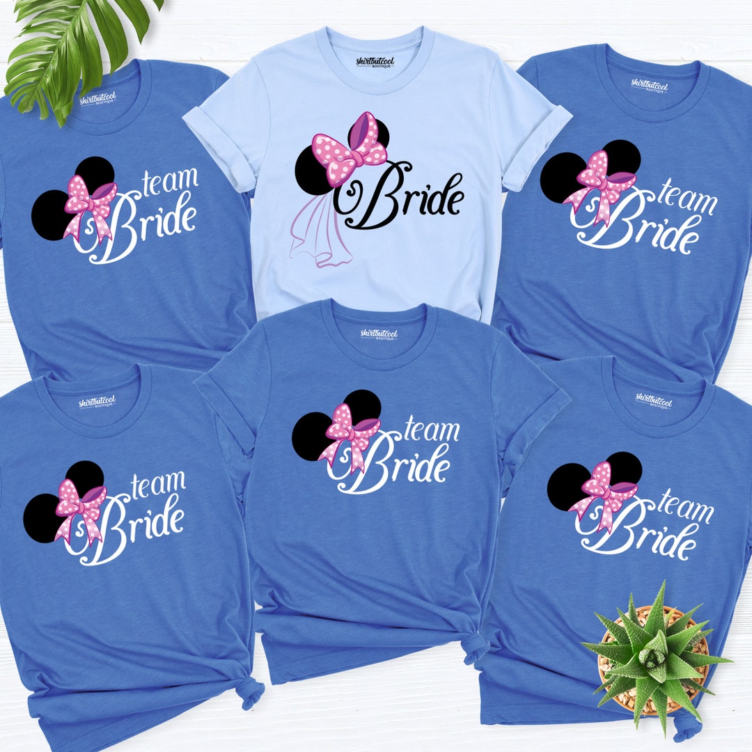 Disney Bride Team Shirt, Disney Bridal Shirt, Disney Bachelorette ...