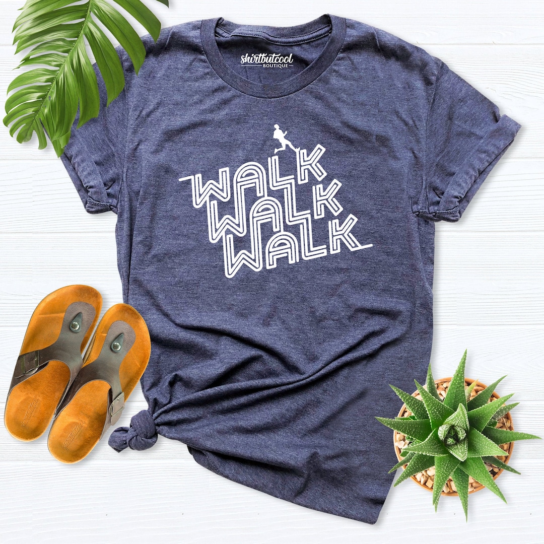 Walking Shirt, Walking T Shirt, Walk More Worry Less Shirt, Outdoors ...