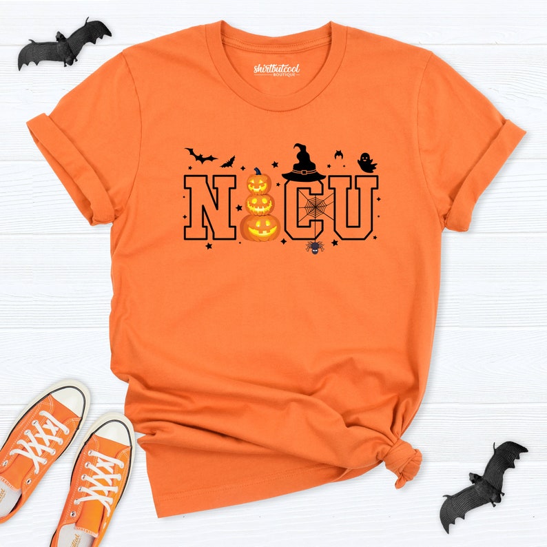 NICU Nurse Halloween Shirt NICU Nursing Student Tee, Halloween Hospital Party Shirt, Neonatal Intensive Care Unit Nurse Tee, Shirt for Nurse image 9
