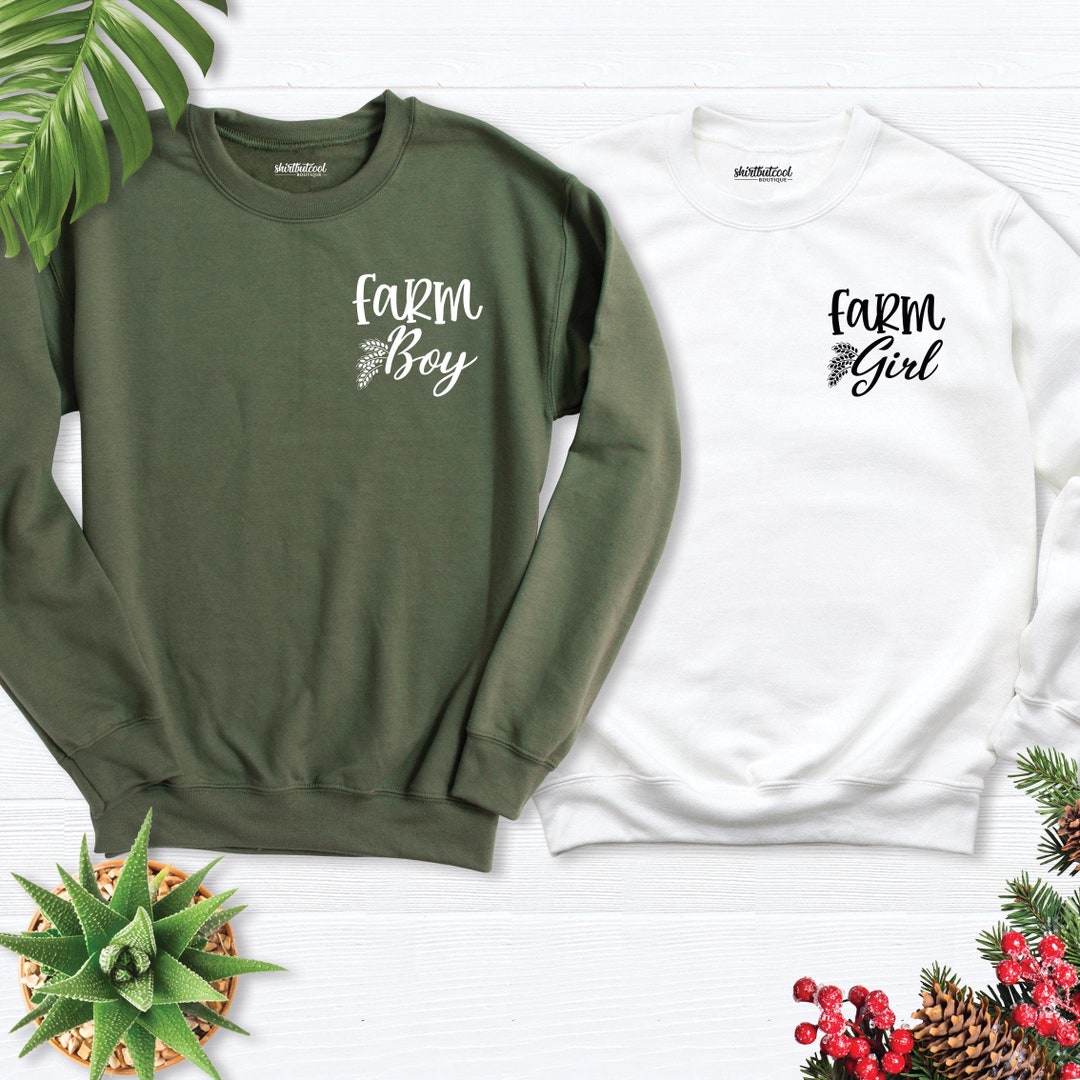 Custom Farm Name Tractor Sweatshirt, Custom Family Farmer Matching Sweater 2D0847