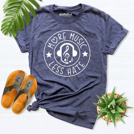 More Music, Music Shirt, Musical Notes Shirt, Rock Roll tee, Music Lover tees, Music teacher Gift, Christmas Gift Shirt, Concert Girl Shirt