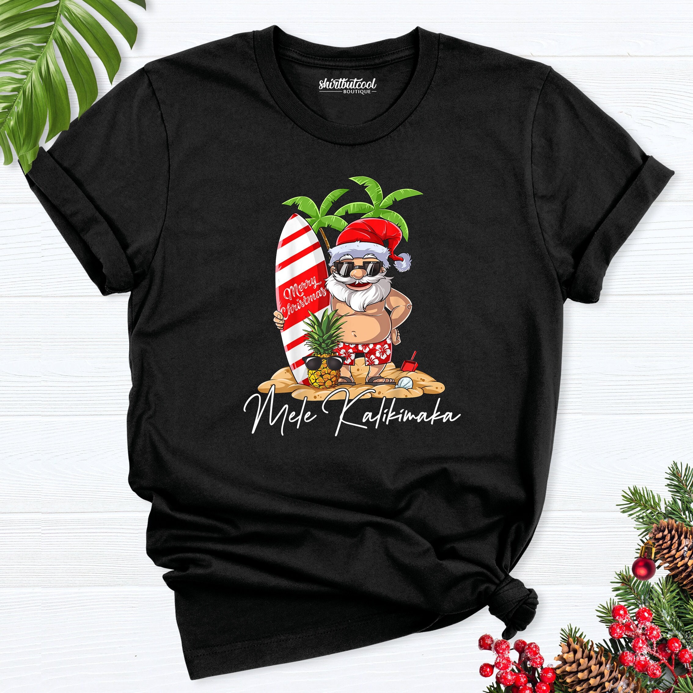 Discover Christmas Hawaiian shirt, Tropical Christmas Shirt, Beach Christmas Shirt, Mele Kalikimaka shirt