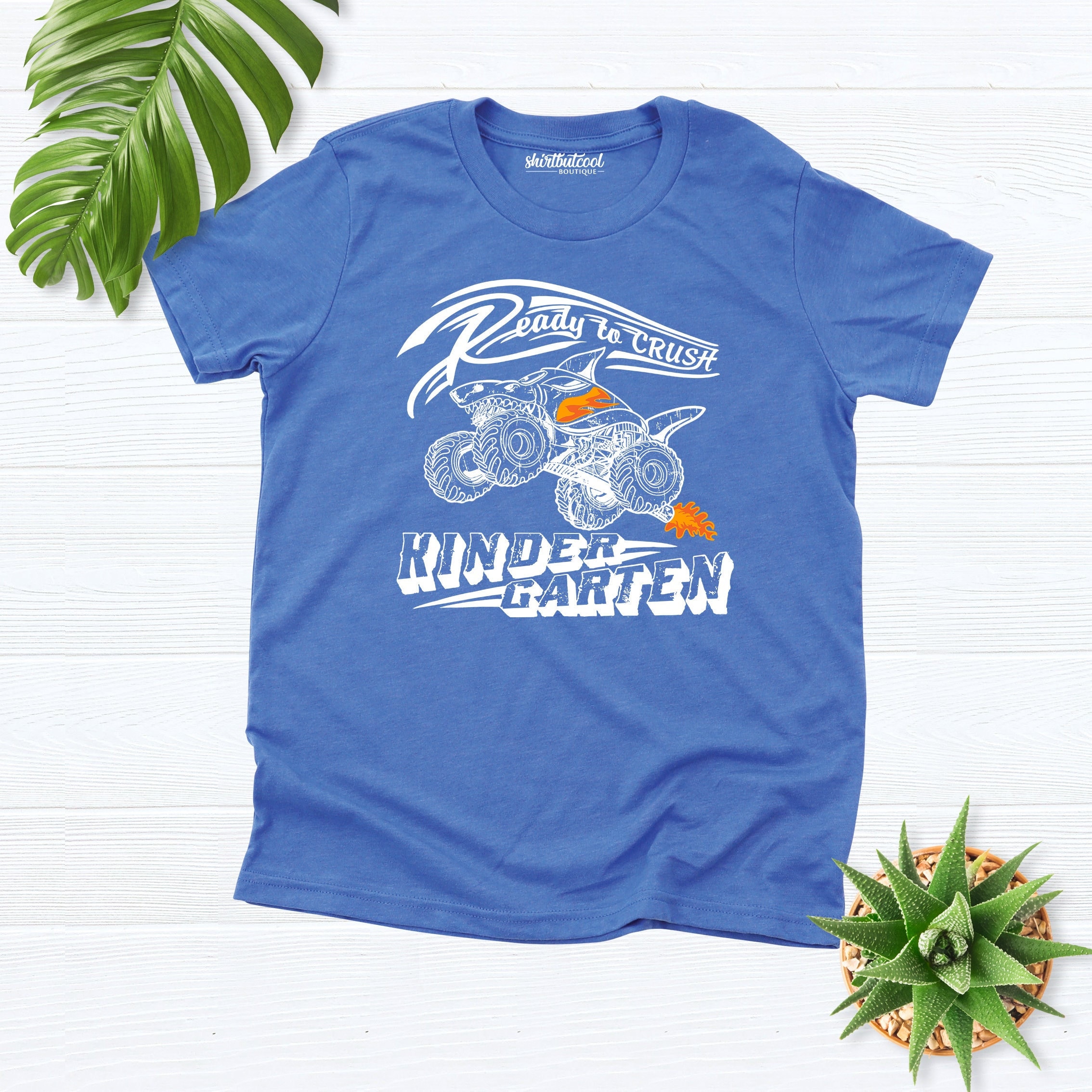 Kindergarten Shirt boy, I'm Ready To Crush Shirt, boys back to school, Preschool shirt, boys school shirt, Monster Shark Shirt, kindergarten