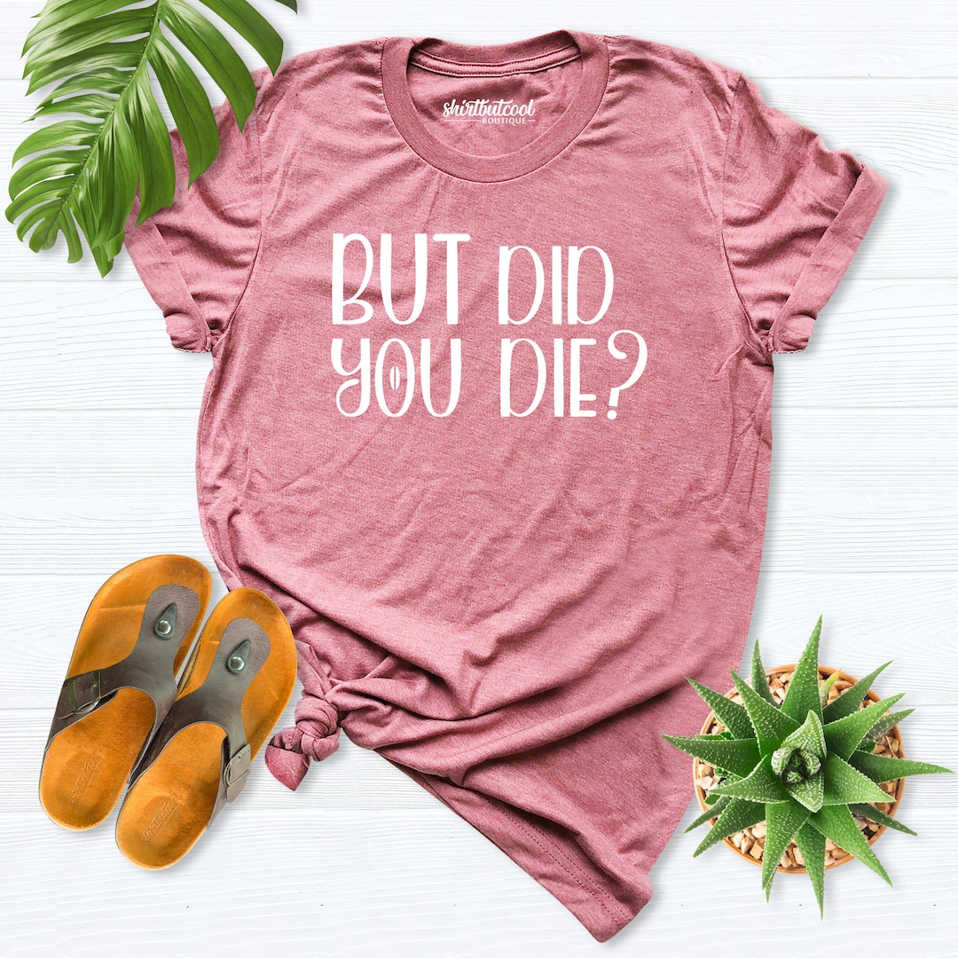 "Tired As A Mother" Shirt For Women - Short Sleeve Graphic Tee, Pink, Large - View #7