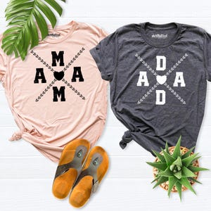Mama Dada Matching Family Shirts, New Parent Baby Announcement shirt, Fathers Day tees shirt, Mothers Day shirt gift,Custom family tee shirt