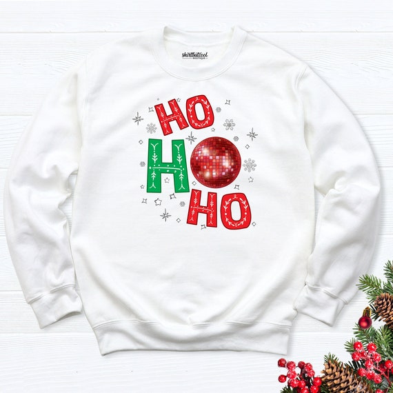 Santa Christmas Ho Group Etsy Santa Sweatshirt, Hoodie, Party Christmas Ho, Ho Ho Ho Ho - Longsleeve, Ho Christmas Christmas Xmas Sweatshirt, Ho Ho