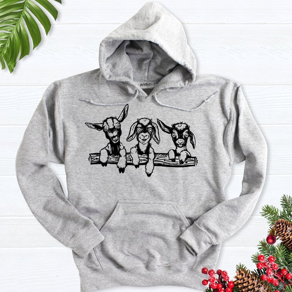 Goats Sweatshirt, farm animal hoodie, Goats long sleeve, Farmer family shirt, Goats Hoodies, goat gifts, cute goats shirt, animal sweatshirt